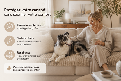 Housse de Canapé Épaisse Antidérapante & Lavable